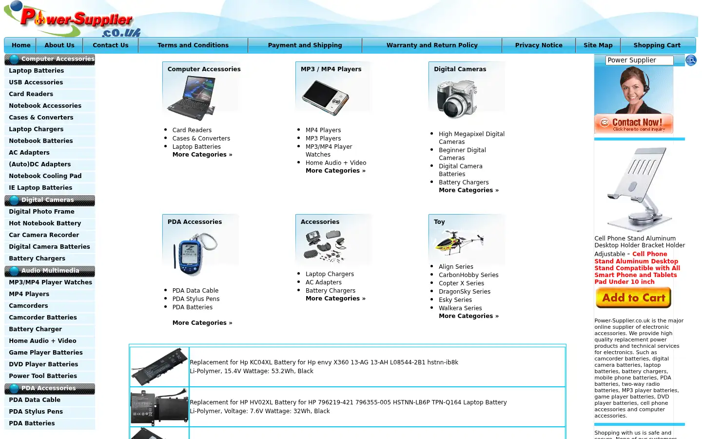 Screenshot of power-supplier.co.uk