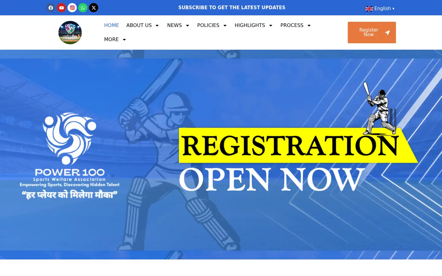 Screenshot of power100.co.in