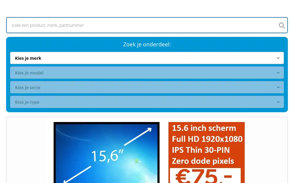 Screenshot of poweradapter.nl