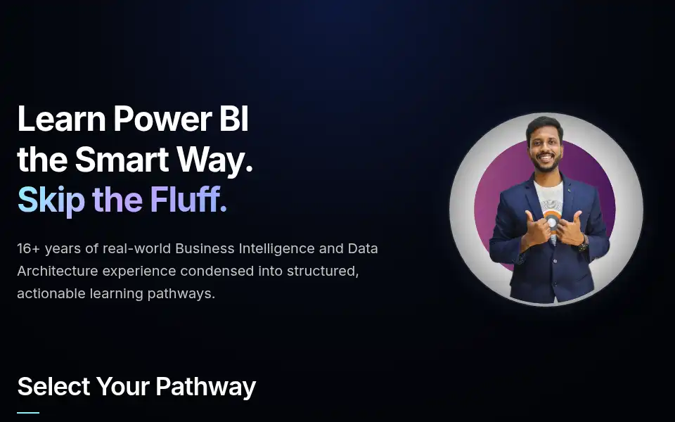 Screenshot of powerbisantosh.in