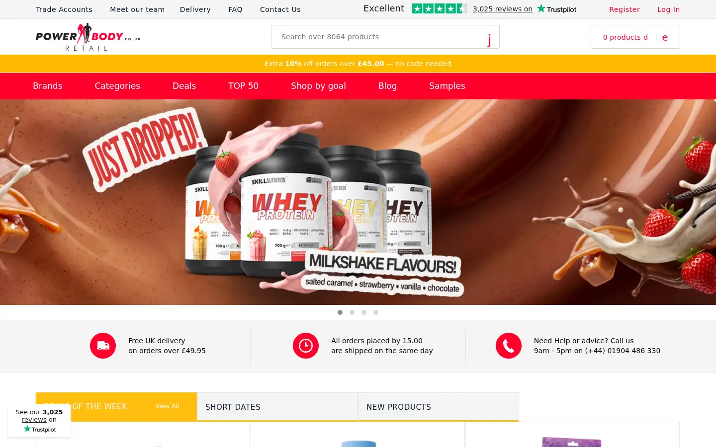 Screenshot of powerbody.co.uk
