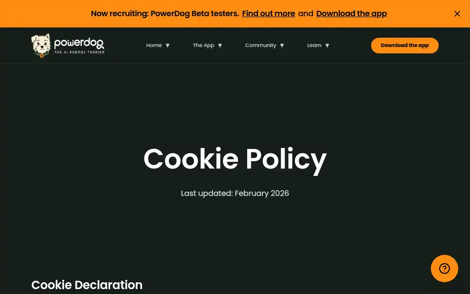 Screenshot of powerdog.co.uk