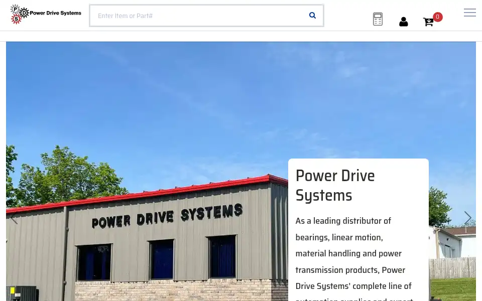 Screenshot of powerdrivesystems.com
