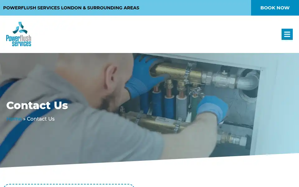 Screenshot of powerflush-services.co.uk