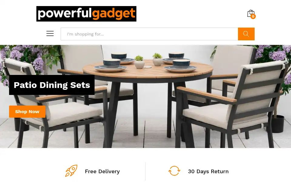 Screenshot of powerfulgadget.com
