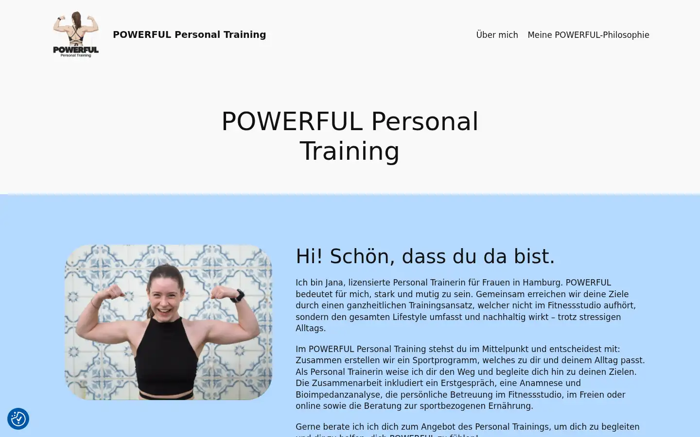Screenshot of powerfuljana.com