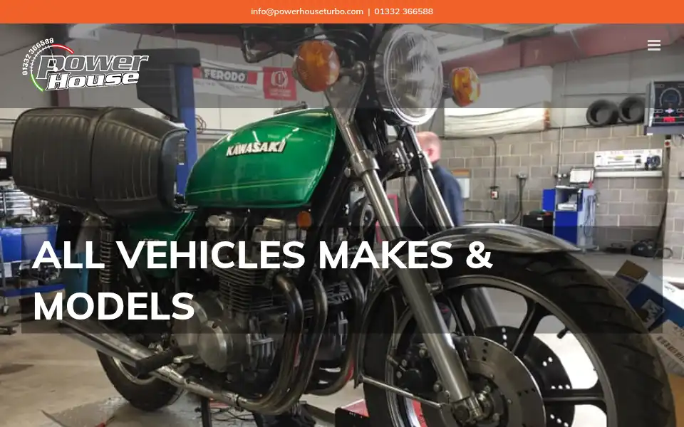 Screenshot of powerhouseturbo.com