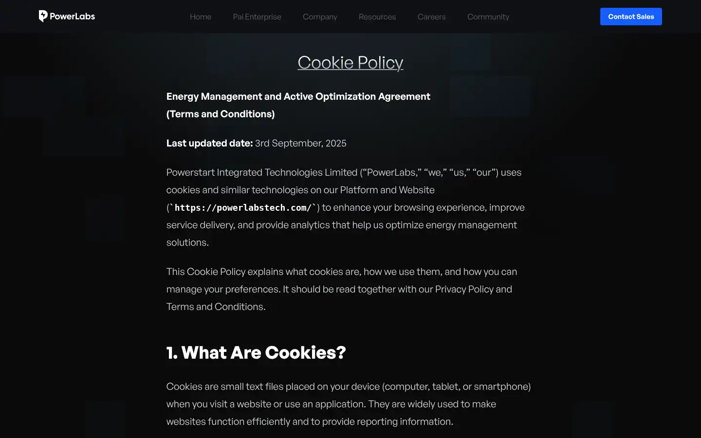 Screenshot of powerlabstech.com