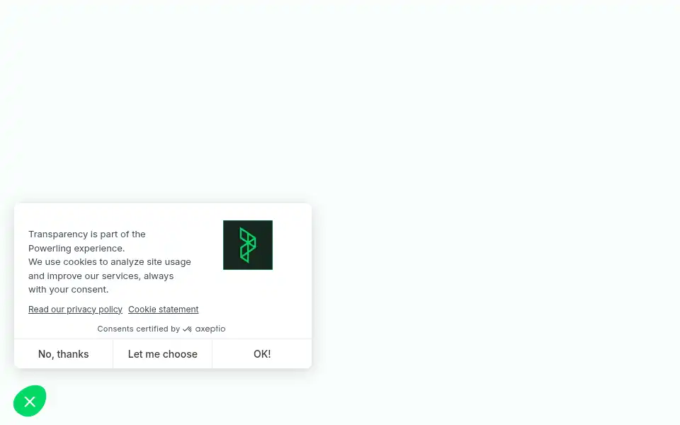 Screenshot of powerling.com