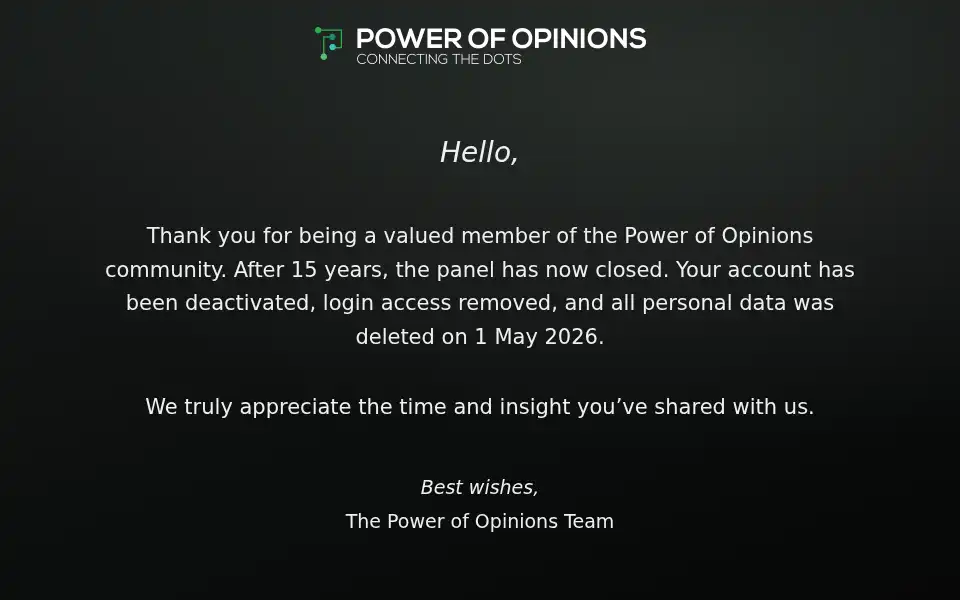 Screenshot of powerofopinions.co.uk