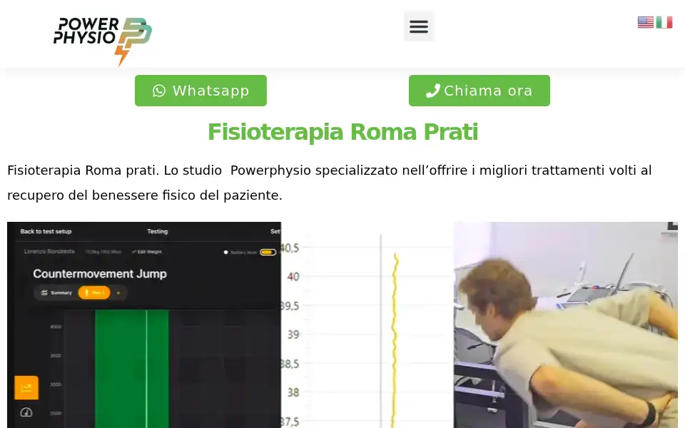 Screenshot of powerphysio.it