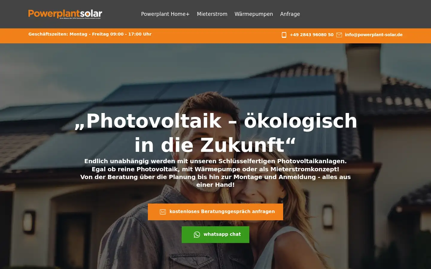Screenshot of powerplant-solar.de