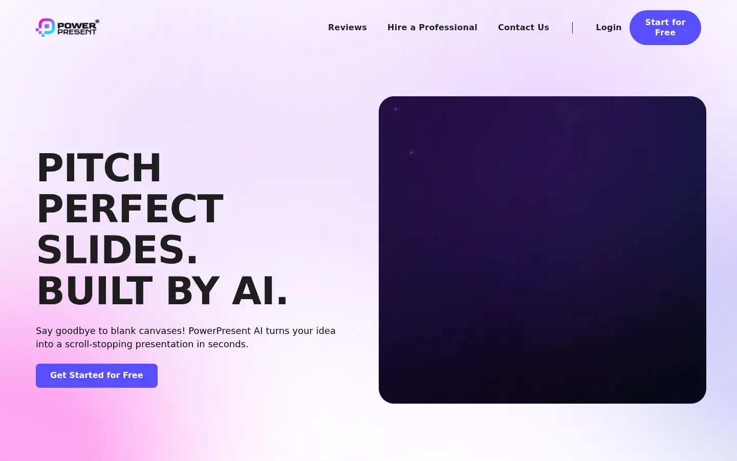 Screenshot of powerpresent.ai