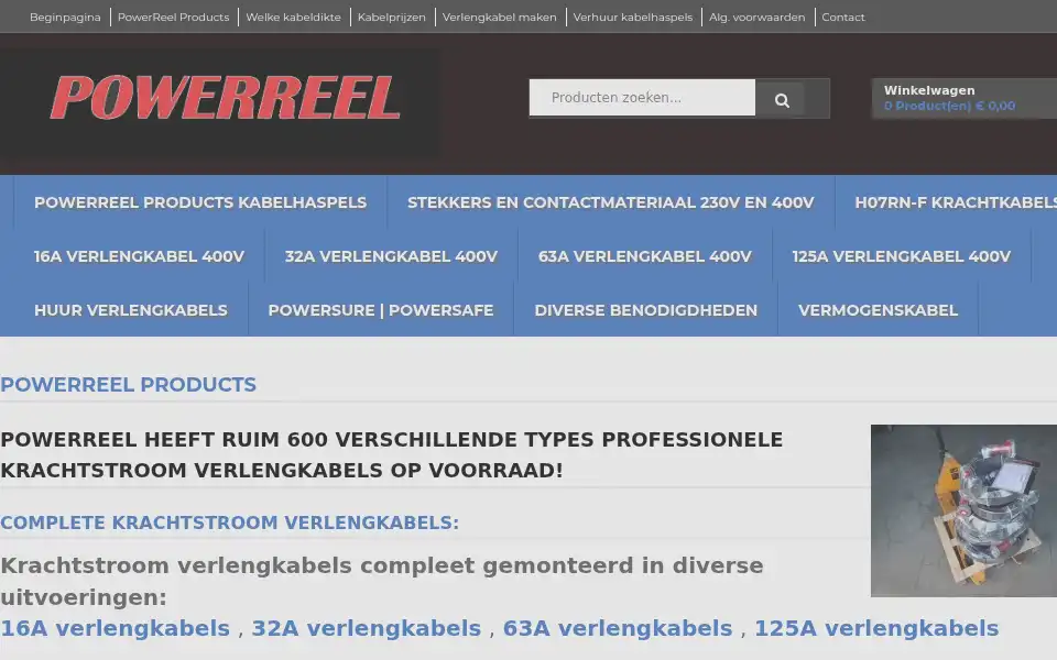 Screenshot of powerreel.nl