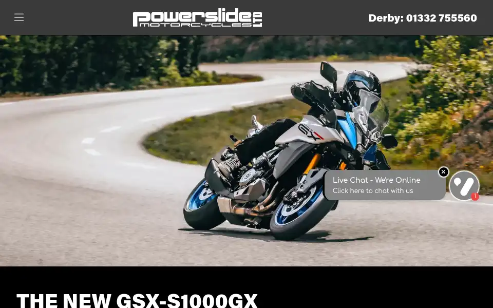 Screenshot of powerslidemotorcycles.com