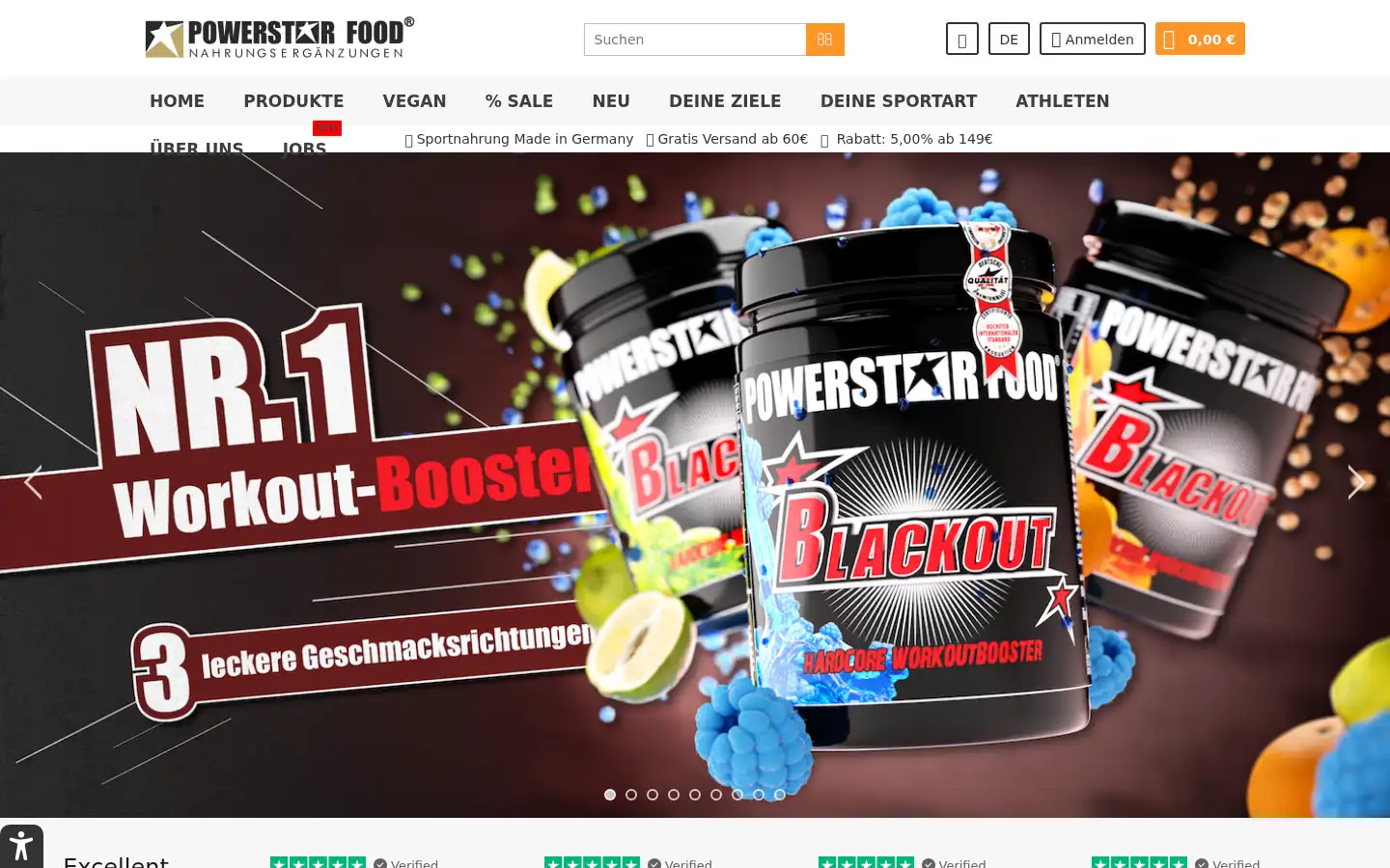 Screenshot of powerstar.de
