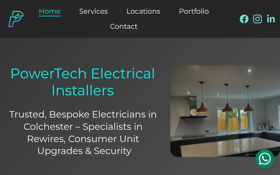 Screenshot of powertechei.co.uk