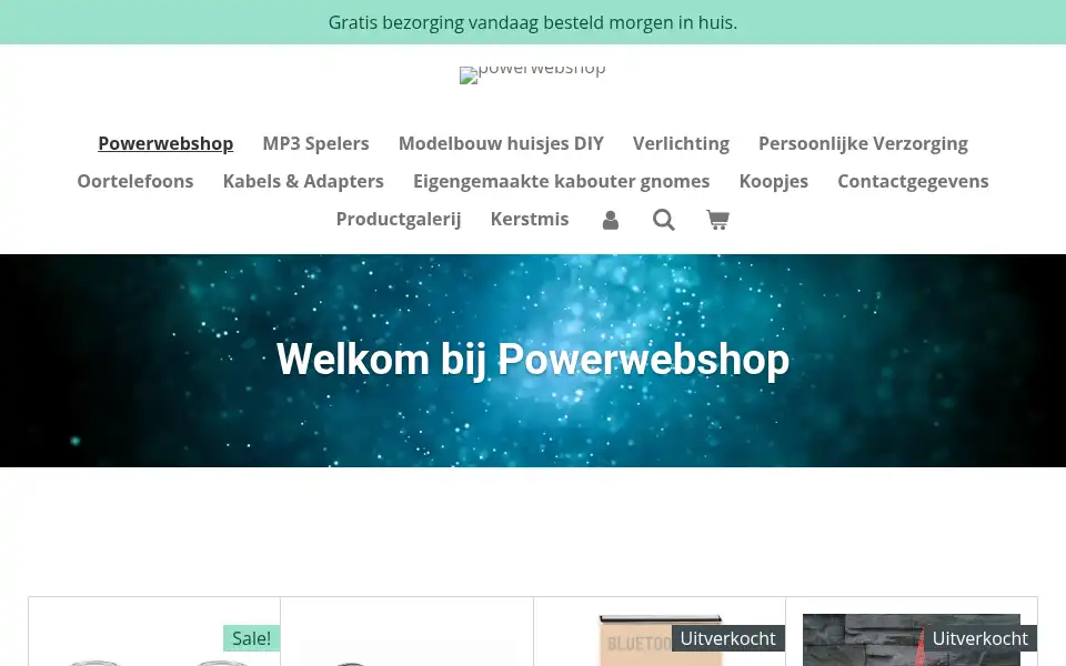 Screenshot of powerwebshop.nl