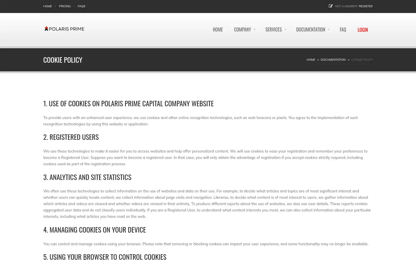 Screenshot of pp-capitals.com