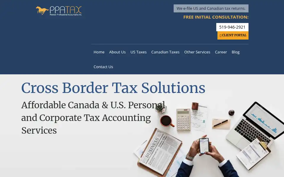 Screenshot of ppatax.com