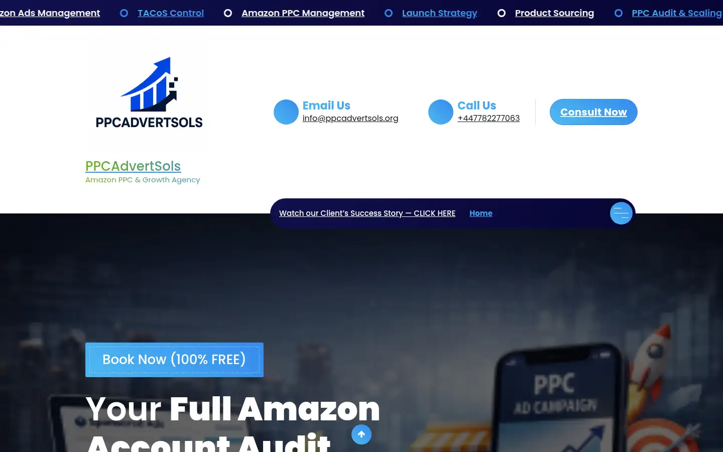 Screenshot of ppcadvertsols.org