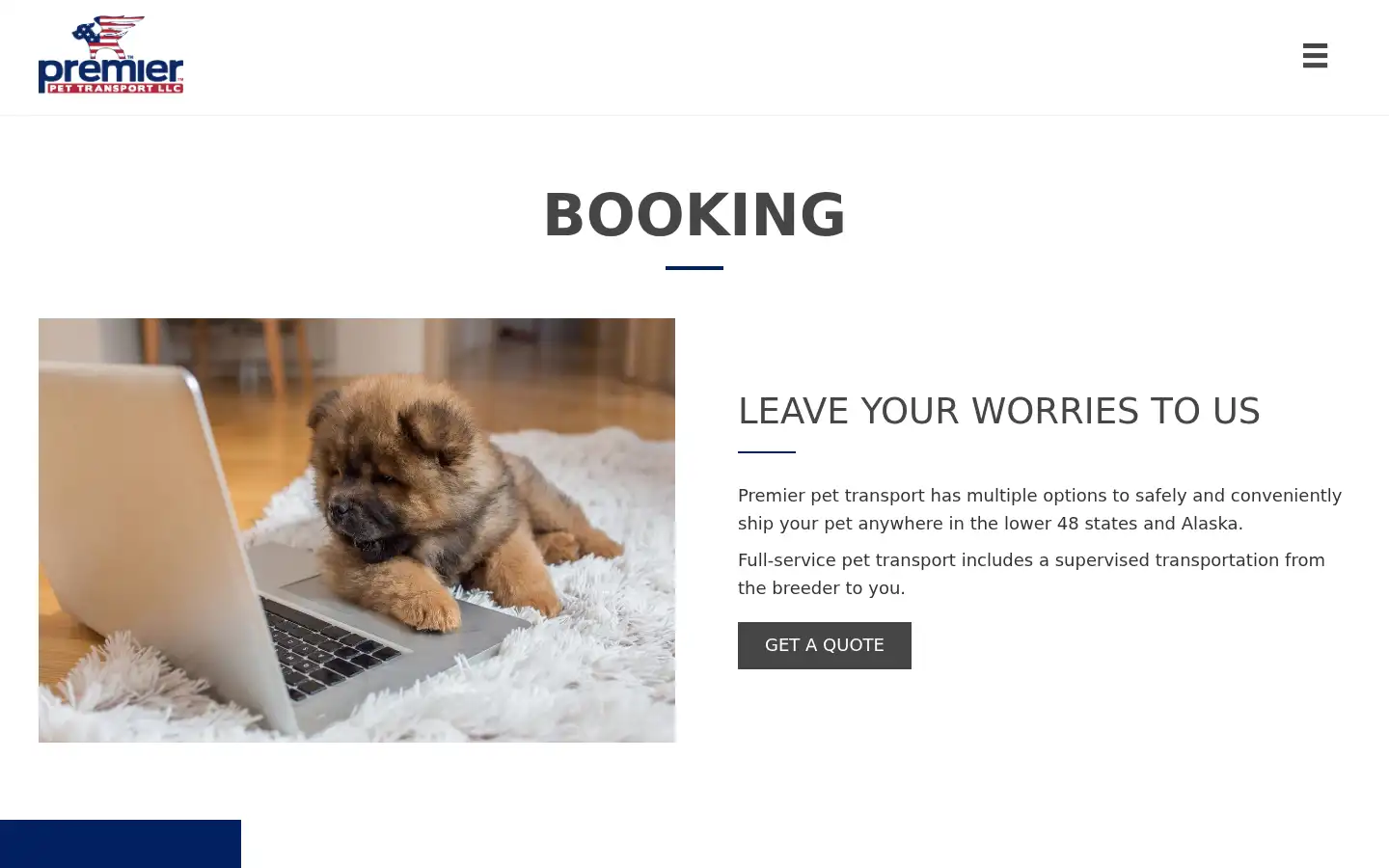 Screenshot of pptbooking.com