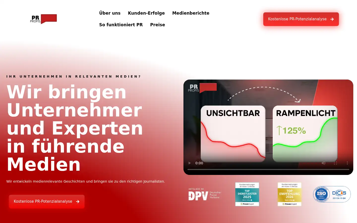 Screenshot of pr-profis.eu