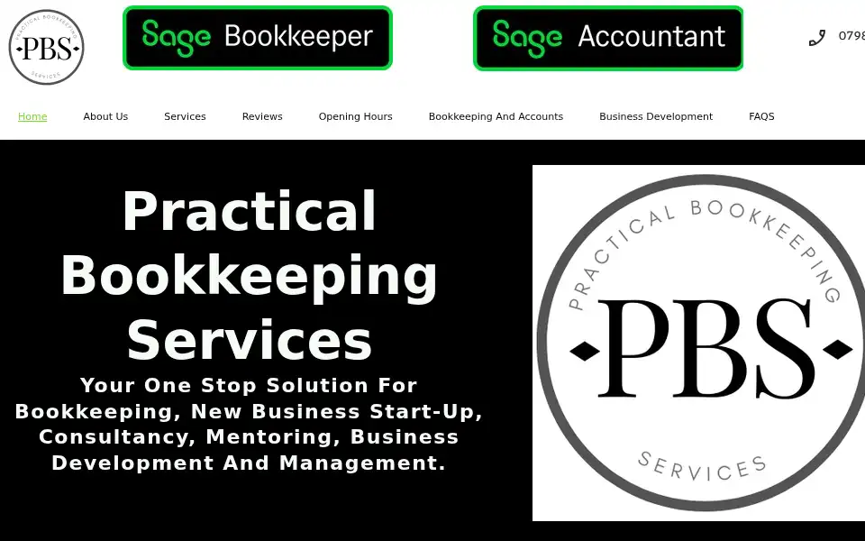 Screenshot of practical-bookkeeping-services.co.uk