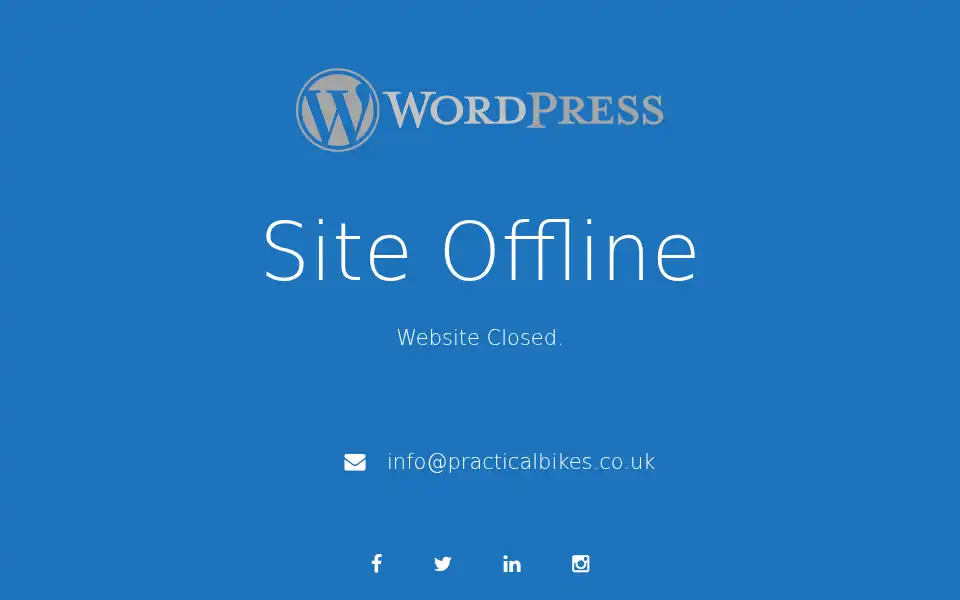 Screenshot of practicalbikes.co.uk