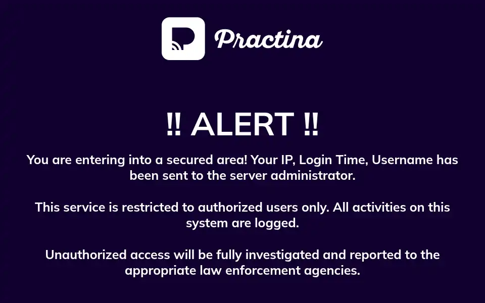 Screenshot of practina.com