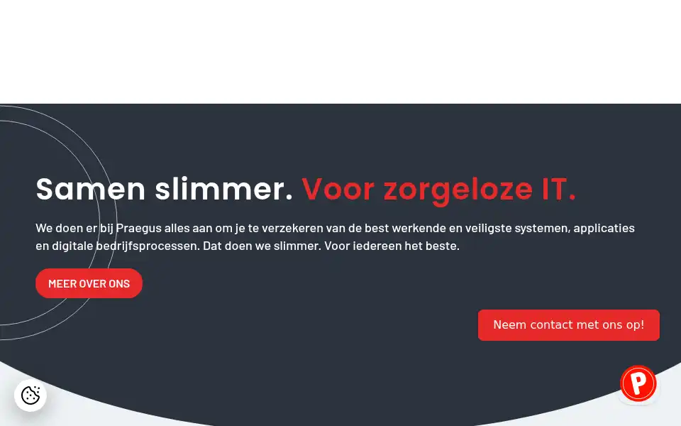 Screenshot of praegus.nl