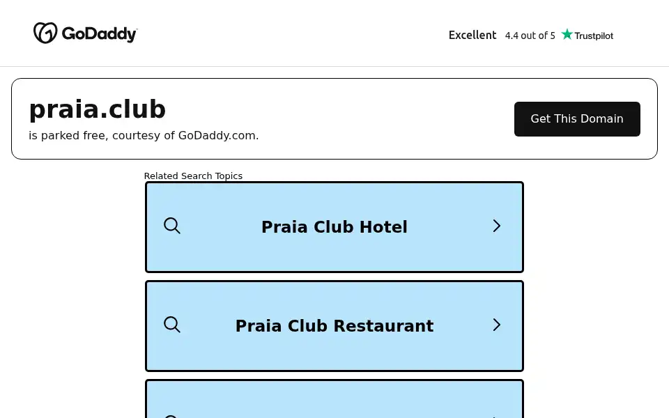 Screenshot of praia.club