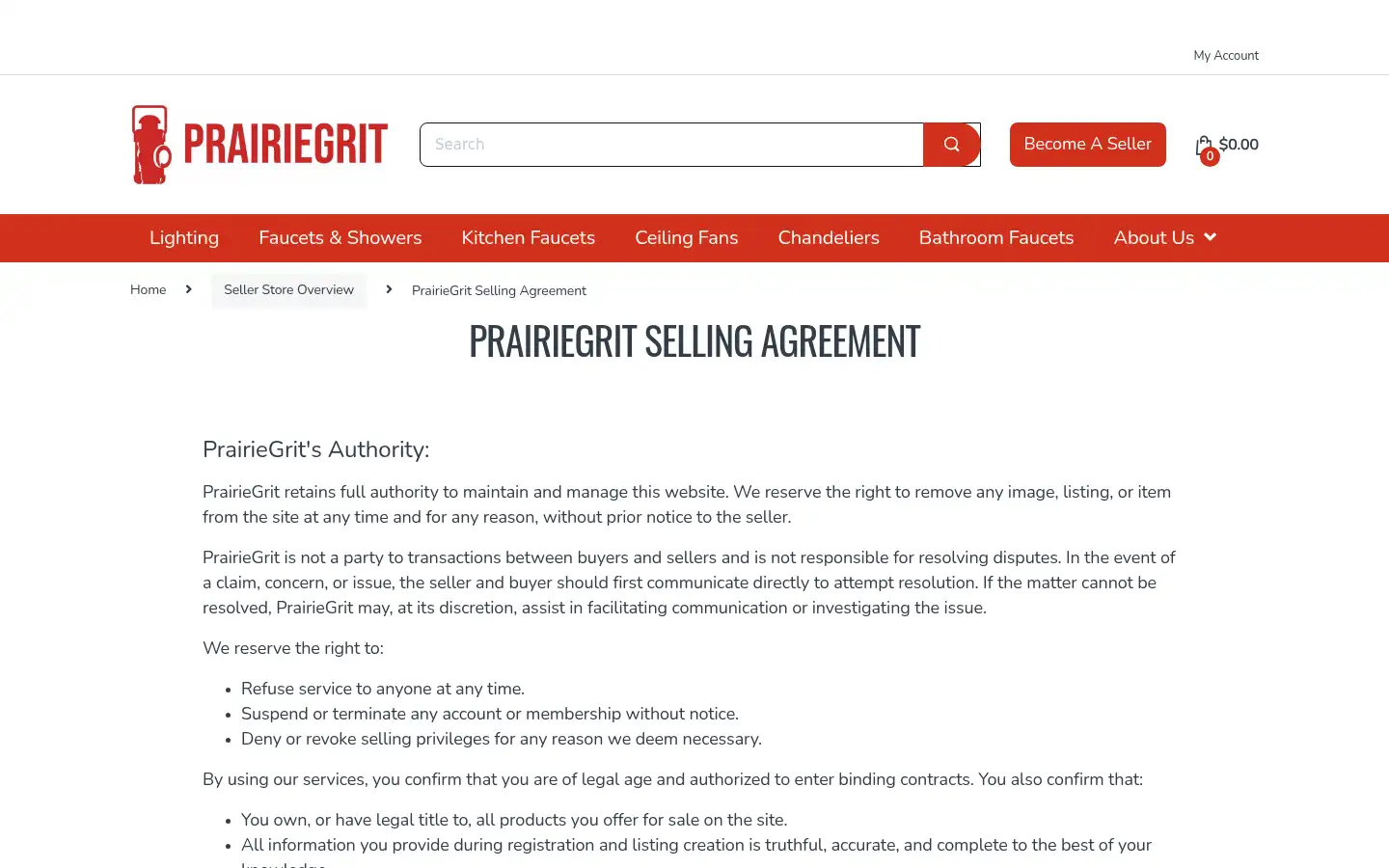 Screenshot of prairiegrit.com