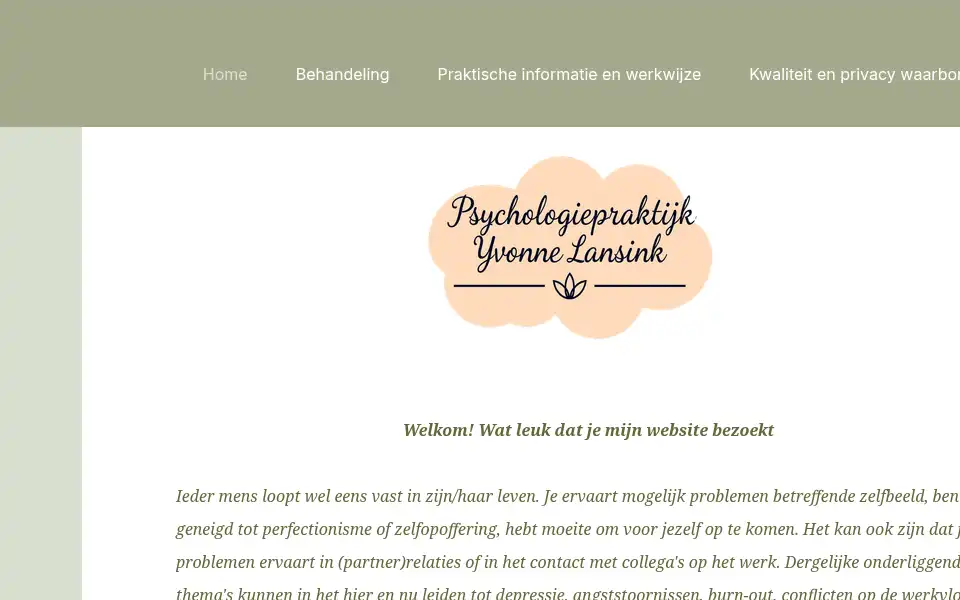 Screenshot of praktijkvoorgz-psychologie.nl