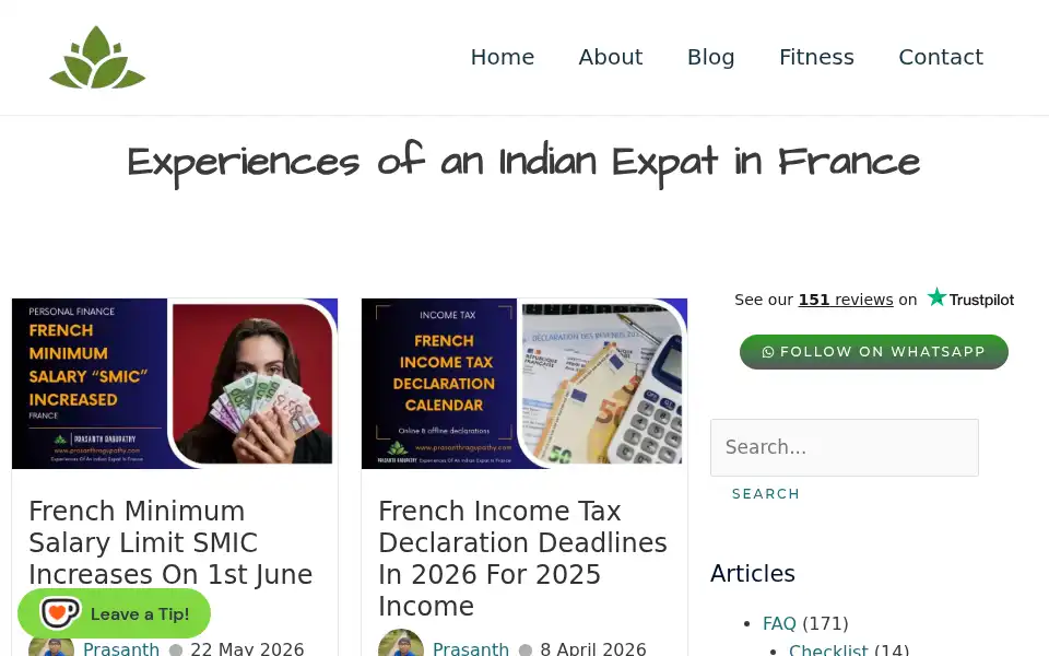 Screenshot of prasanthragupathy.com