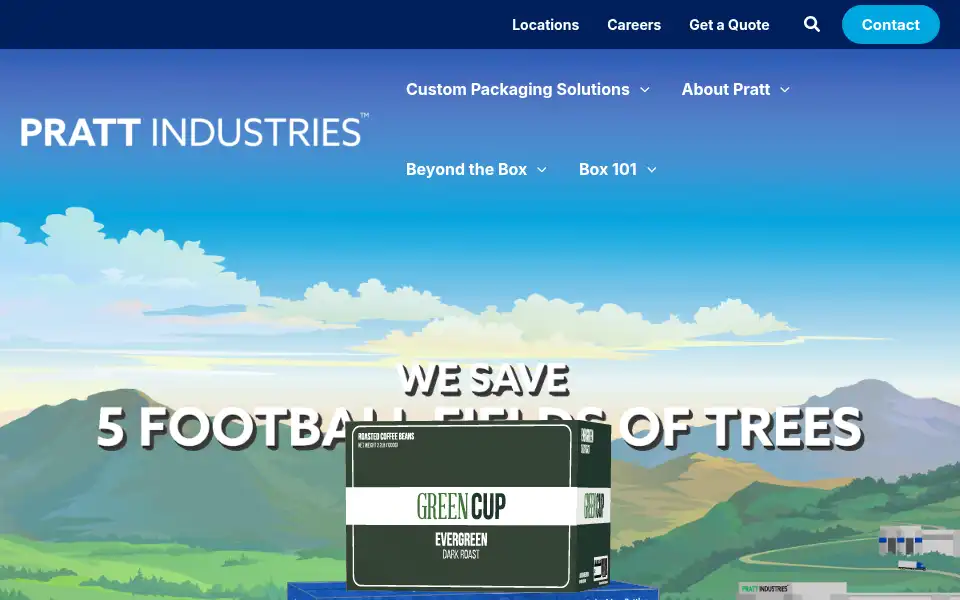 Screenshot of prattindustries.com