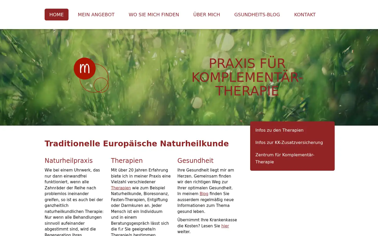 Screenshot of praxis-mueggler.ch