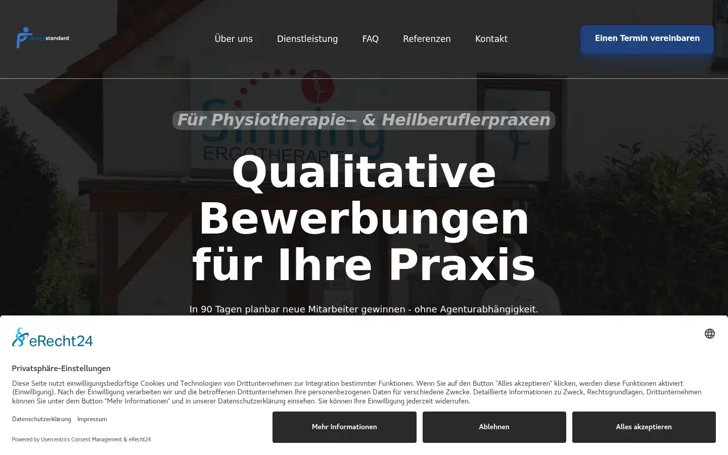 Screenshot of praxisstandard.de