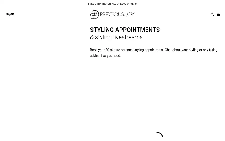 Screenshot of precious-joy.com