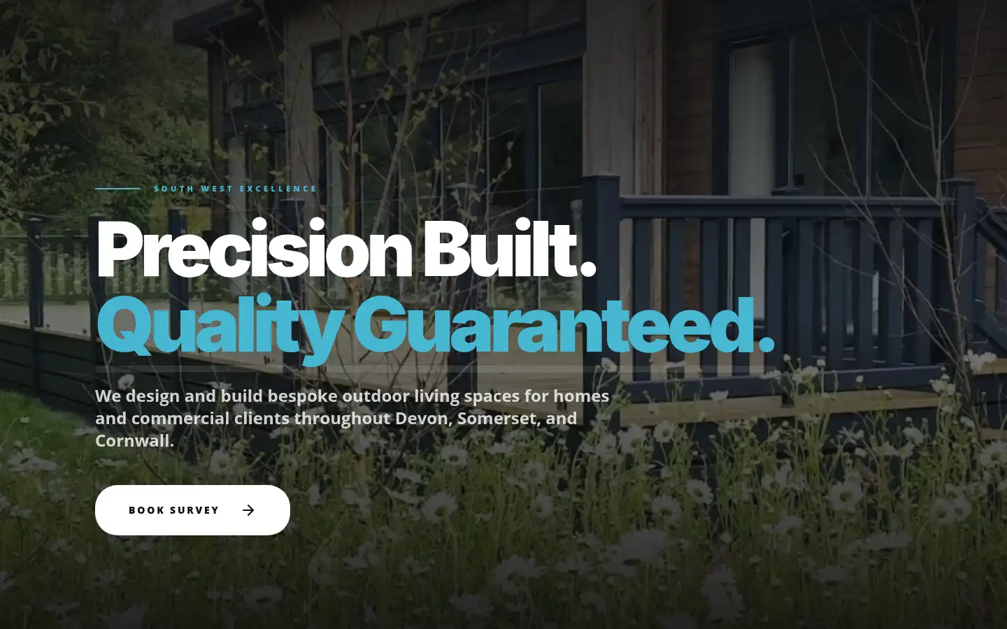 Screenshot of precisiondecking.co.uk