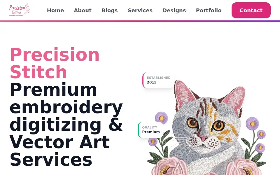 Screenshot of precisiondigitizing.com