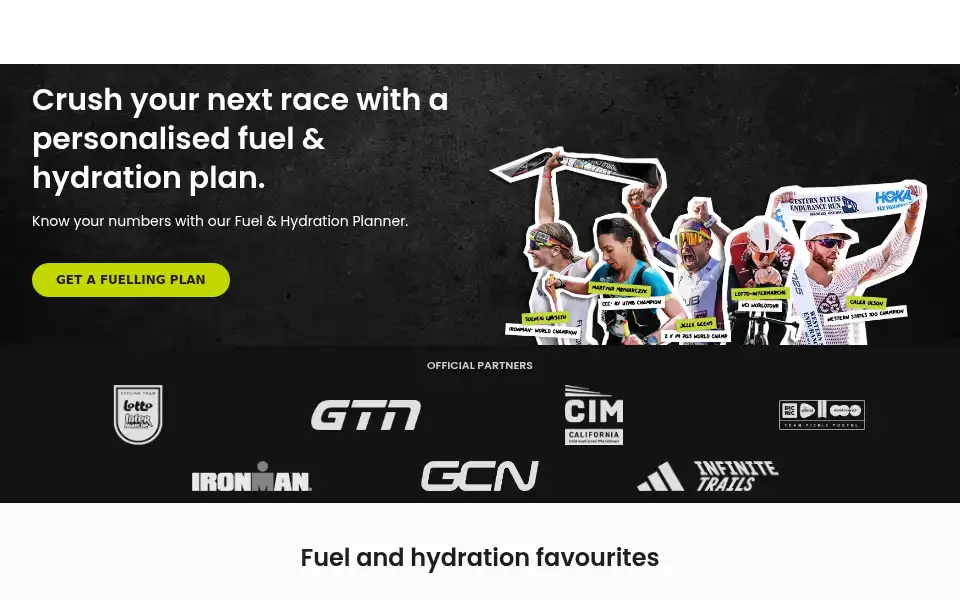 Screenshot of precisionhydration.com