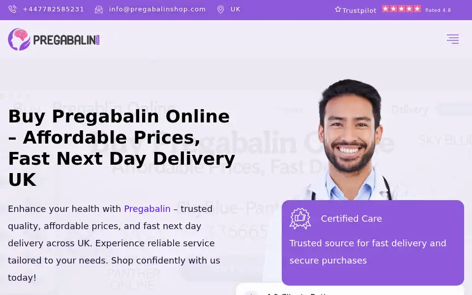 Screenshot of pregabalinshop.com