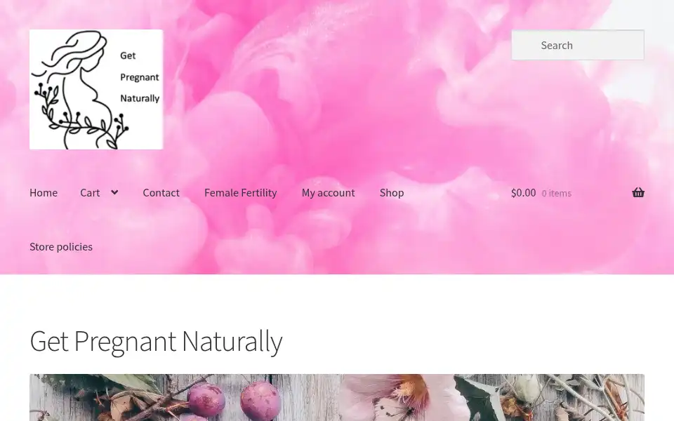 Screenshot of pregnantnaturally.com.au