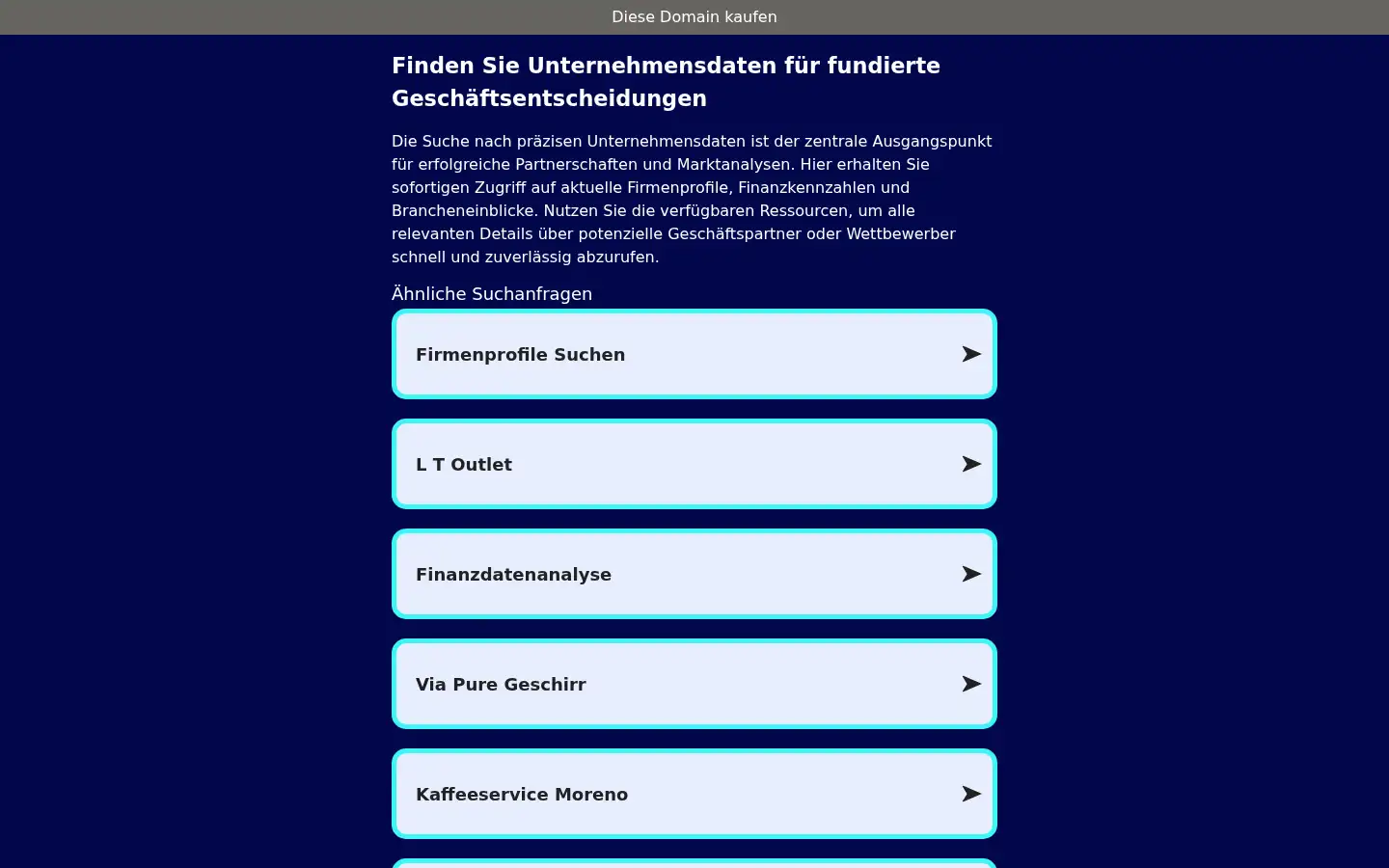 Screenshot of preiscompany.de