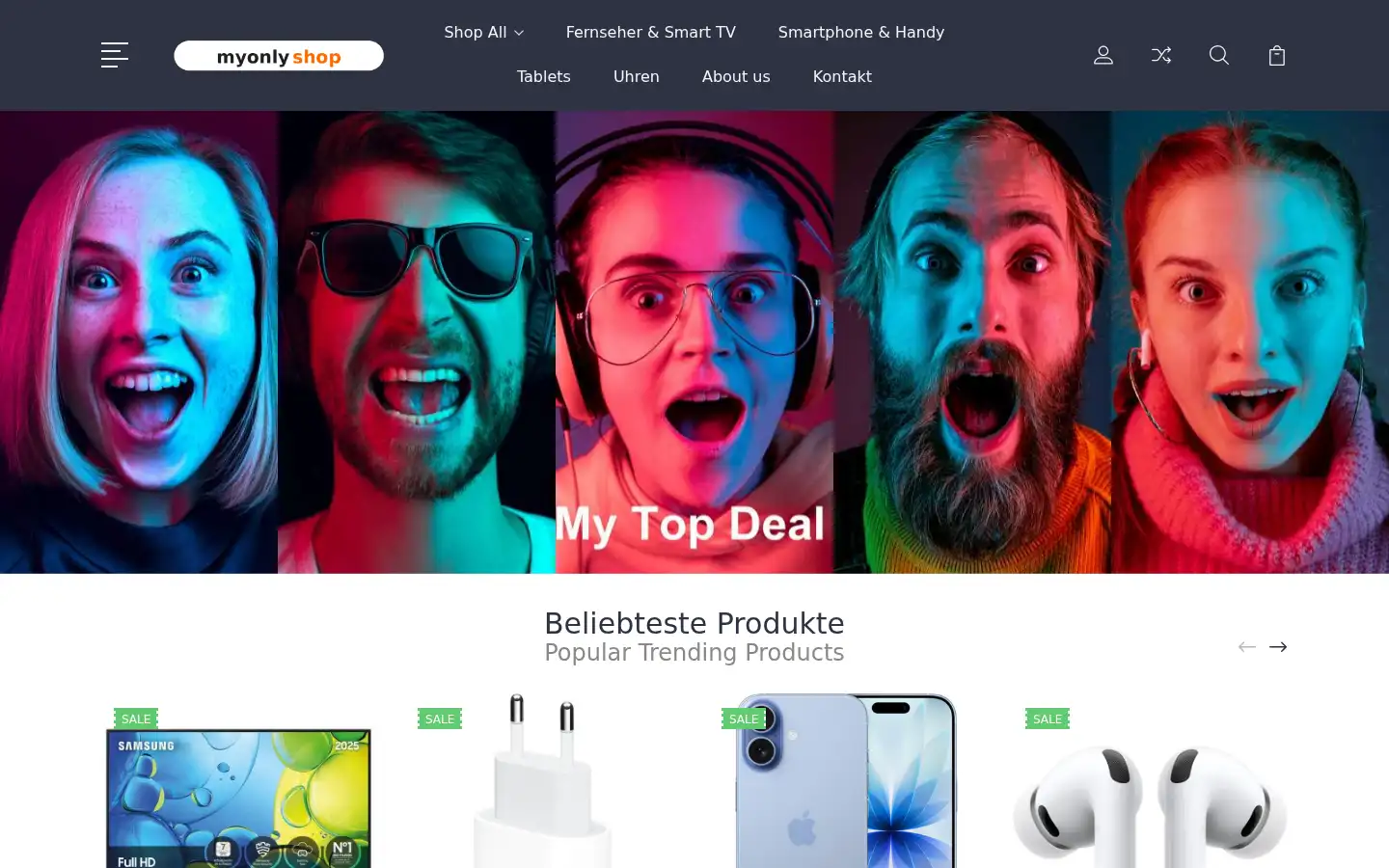 Screenshot of preisfind.com