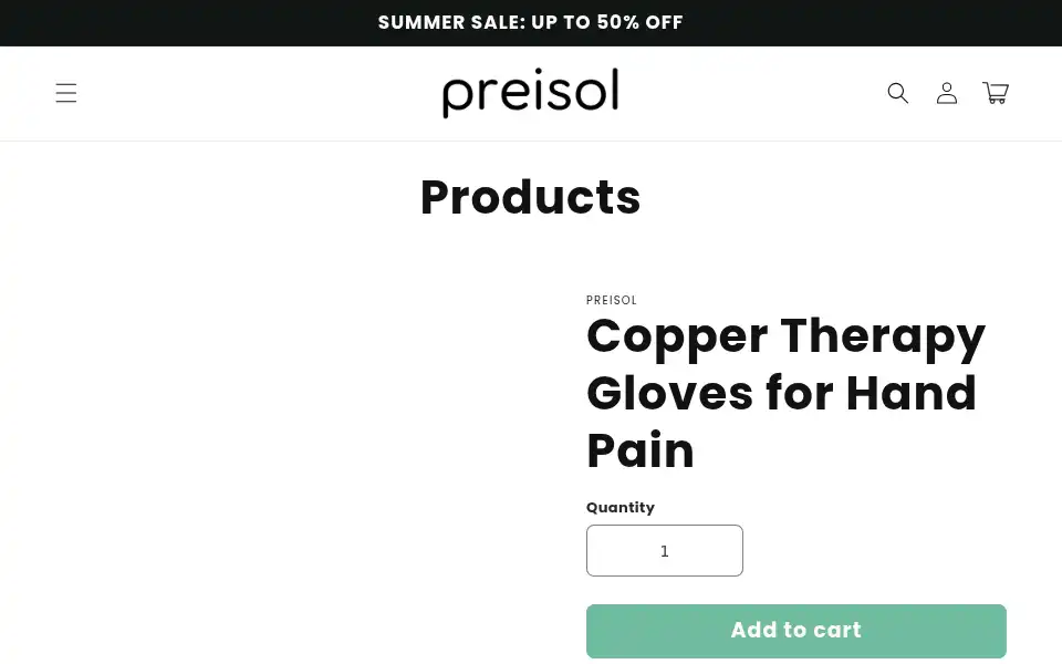 Screenshot of preisol.com