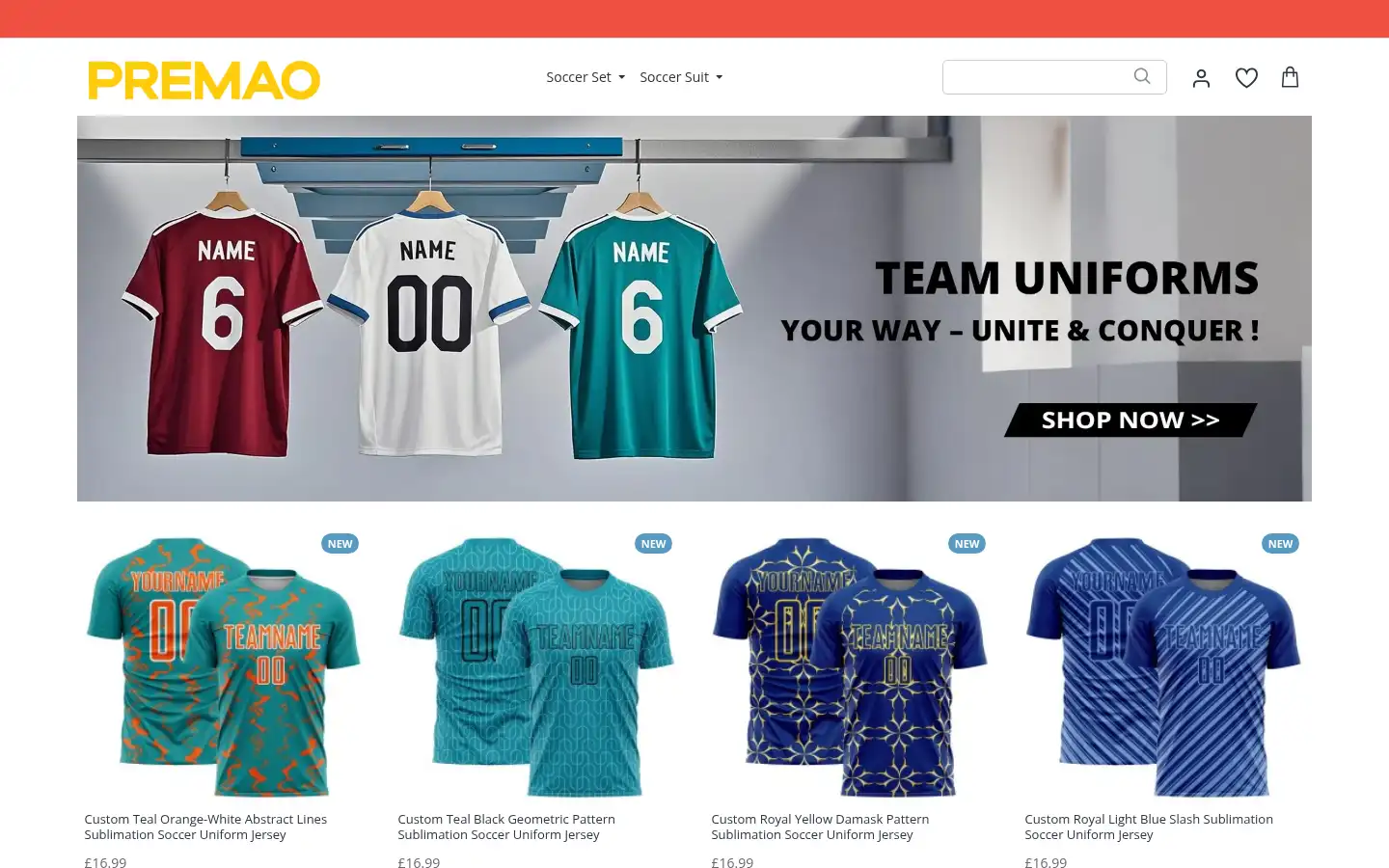 Screenshot of premao.com