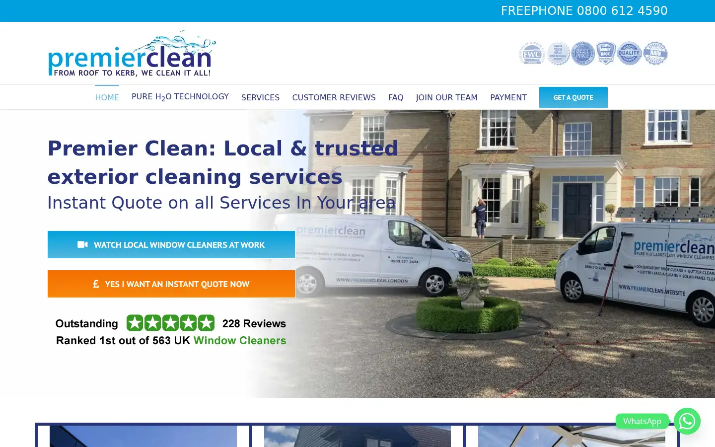 Screenshot of premierclean.website