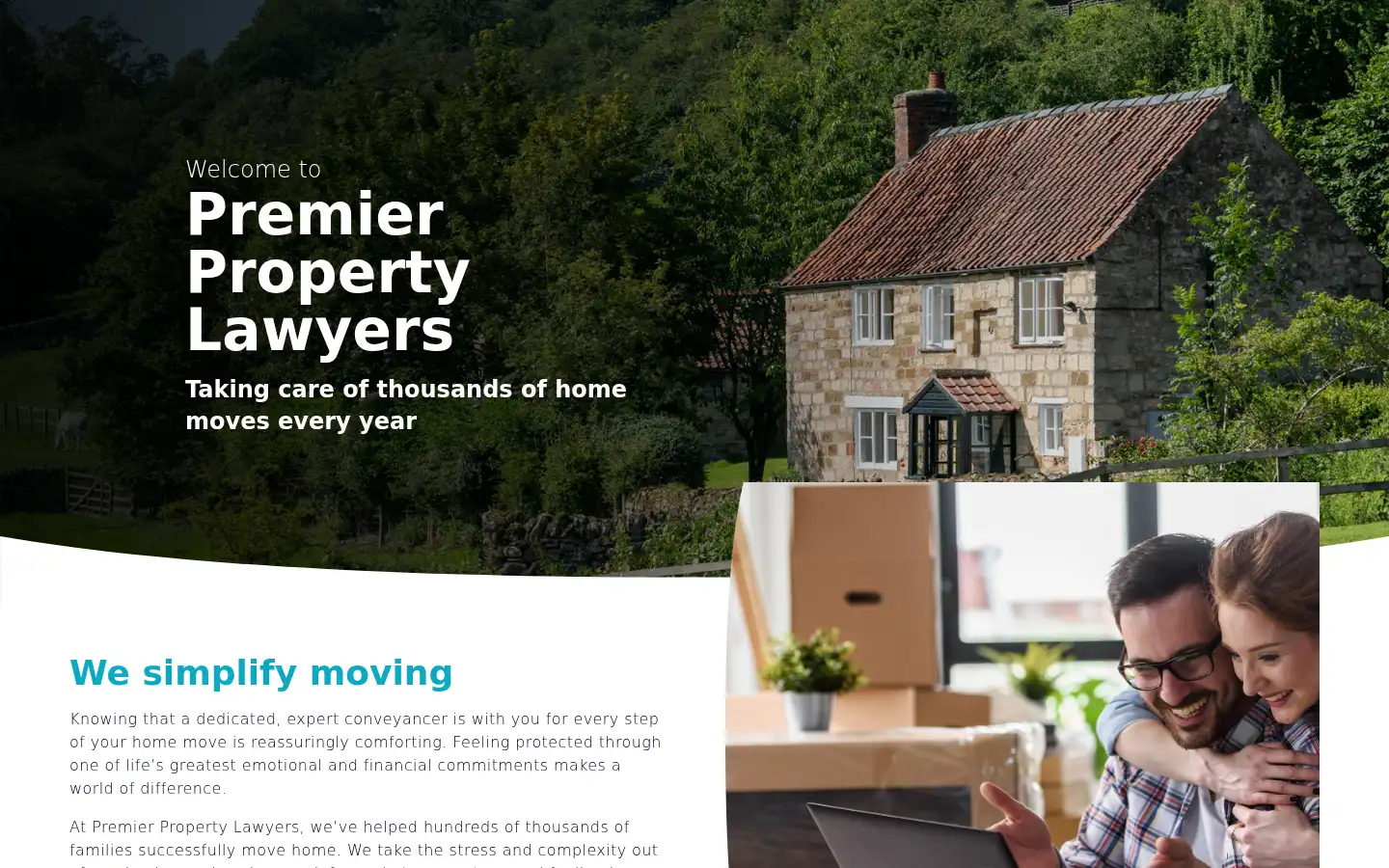 Screenshot of premierpropertylawyers.com